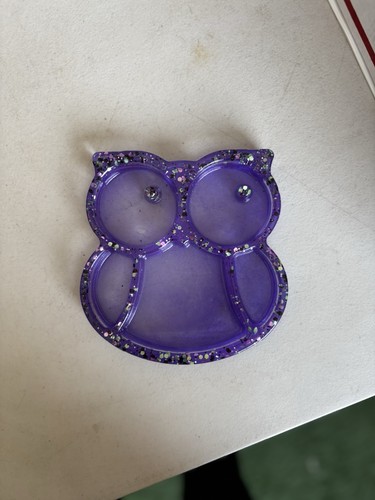 Fun owl trinket tray handmade - owl,