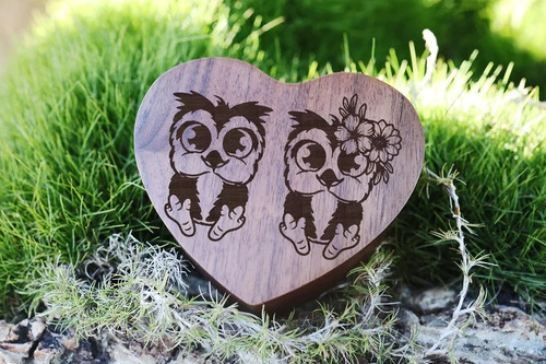 Brown wooden custom - wooden, engraved