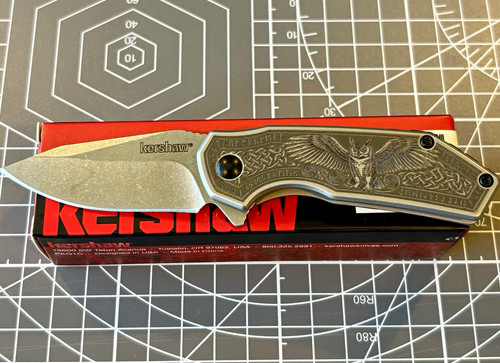 Kershaw valve 1375 - custom, owl